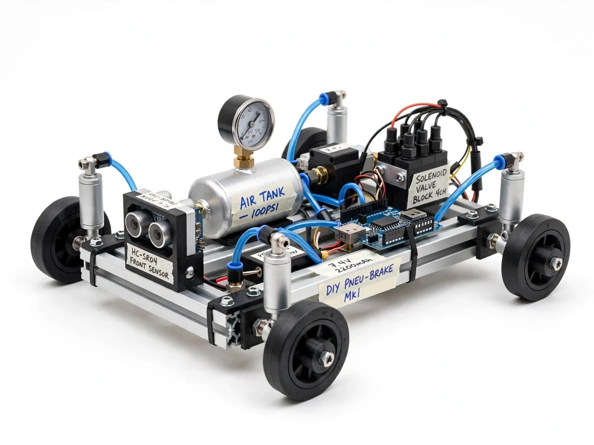 Automatic Pneumatic Braking System