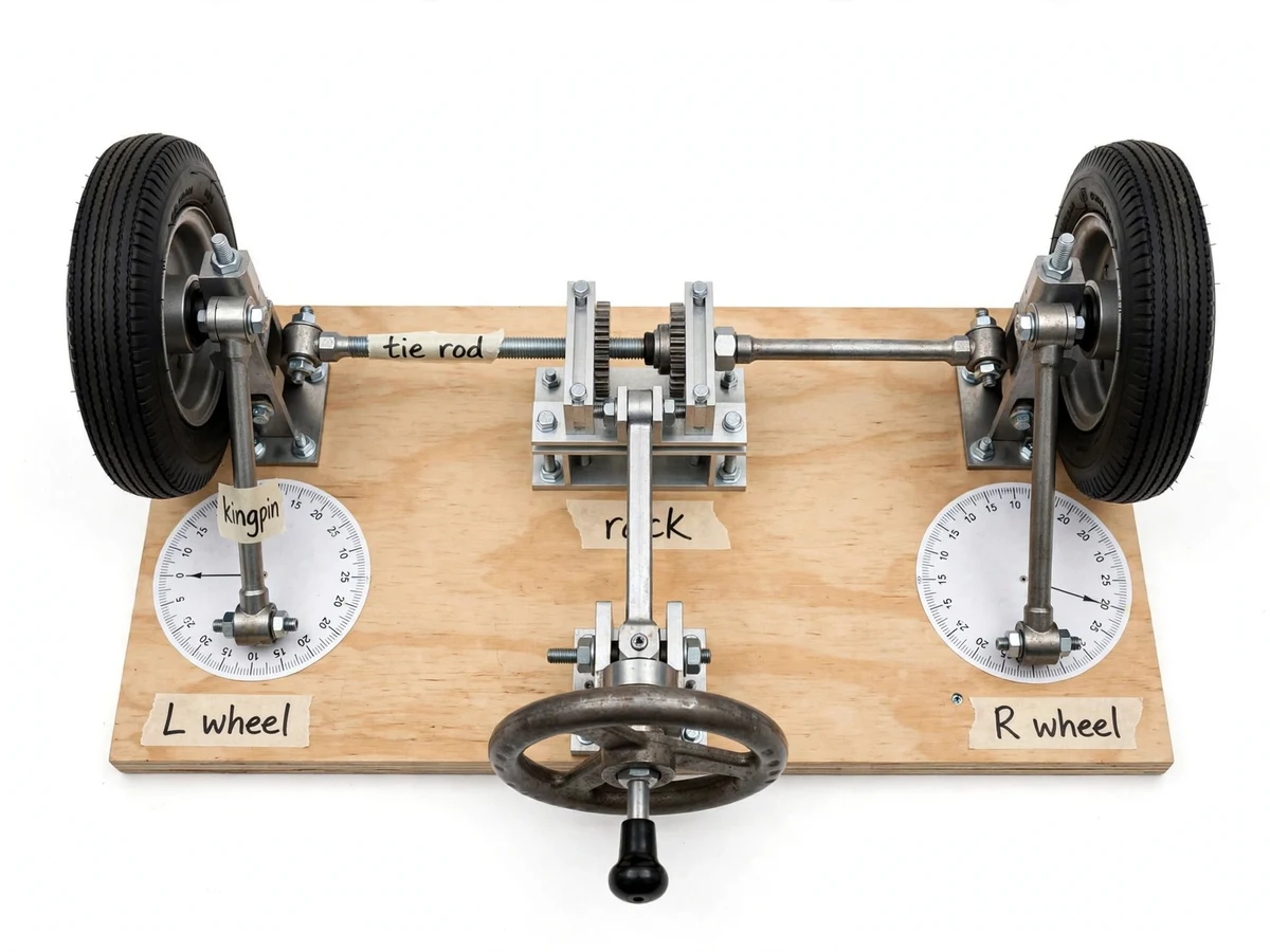 Ackermann Steering Geometry Demonstration Model — project thumbnail preview