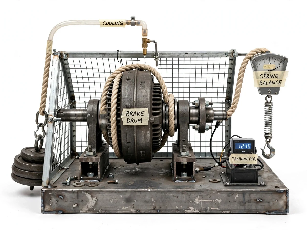Rope Brake Dynamometer for Engine Power Measurement — project thumbnail preview