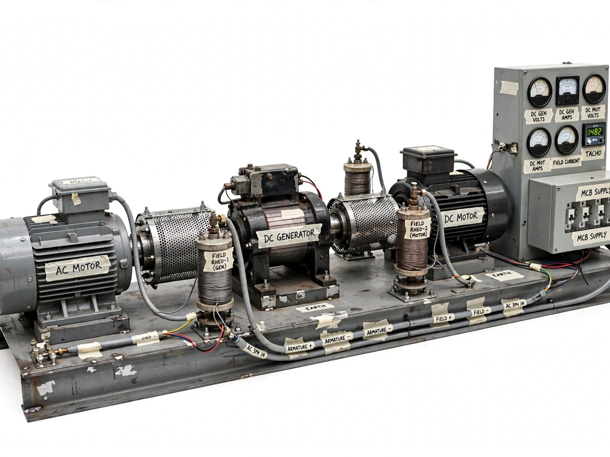 Ward-Leonard DC Motor Speed Control Demo Rig — project thumbnail preview